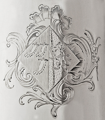 George I Silver Coffee Pot - Newdigate Family Armorial
